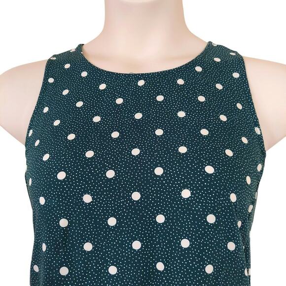 Old Navy Women's Green Dots Sleeveless Woven Swing Dress - Picture 2 of 11